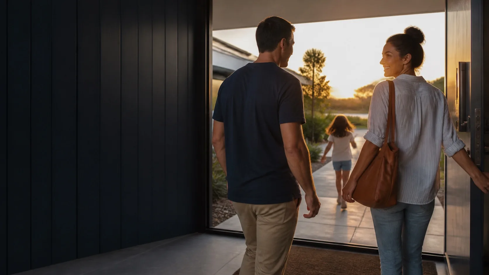 An Australian family stepping into the future at their new home
